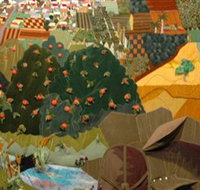 Griffith Regional Theatre Soft Sculptured Curtain - Stayed