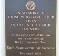 Koumala War Memorial - Stayed