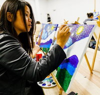 Wine  Paint Night at Brisbane 'Sip  Paint' Studio - Stayed