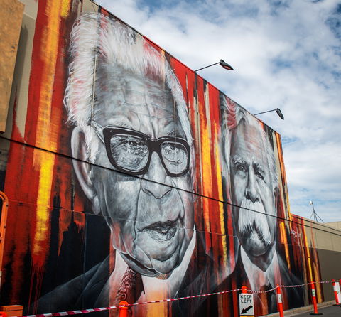Shepparton Aboriginal Street Art Project Murals - Stayed 0