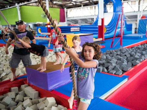 Springloaded Trampoline - Stayed 2