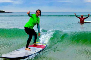 Surfing Lesson in Seven Mile Beach, Gerroa