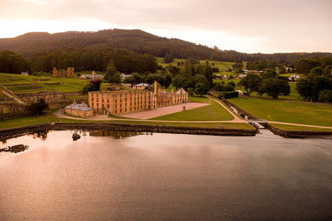 Full Day Tour Hobart: Port Arthur McHenry Gins Bangor Vineyard Wines + Oysters - Stayed 17