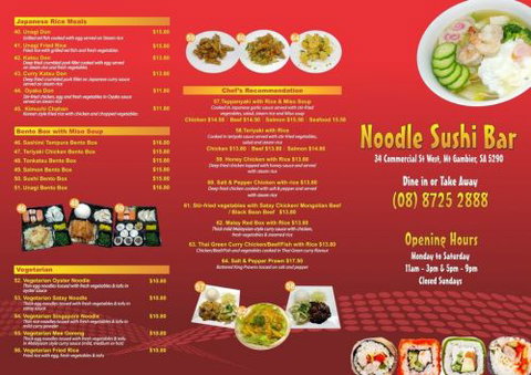 Noodle Sushi Bar Mount Gambier - Stayed 1