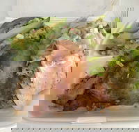 Flaming Healthy Charcoal Chicken  Salad - Stayed