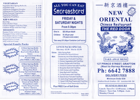 New Oriental Chinese Restaurant (The Red Door) - Stayed 1