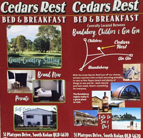 Cedars Rest Bed & Breakfast - Stayed 1