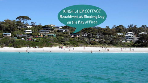 KINGFISHER COTTAGE Beachfront At The Binalong Bay - Stayed 16