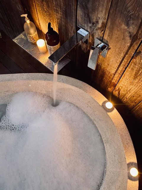 Luxury 6 Metre Bell Tent & Outdoor Bathroom, WIFI, TV And Firepit, - Stayed 3